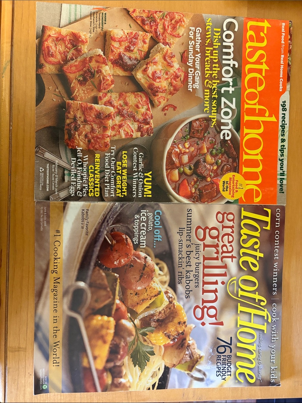 Taste of Home Orange & Multicolor Dual-Cover Cooking Magazine